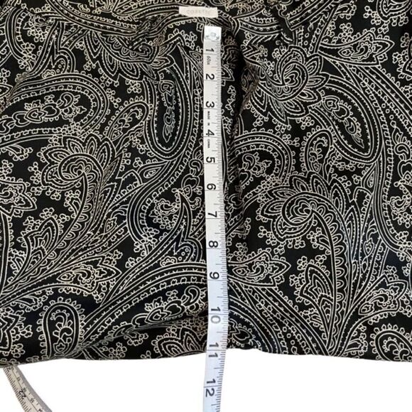 Liz Claiborne Cosette Women's Sport Pants Paisley Print Black Size 12 - Picture 10 of 11